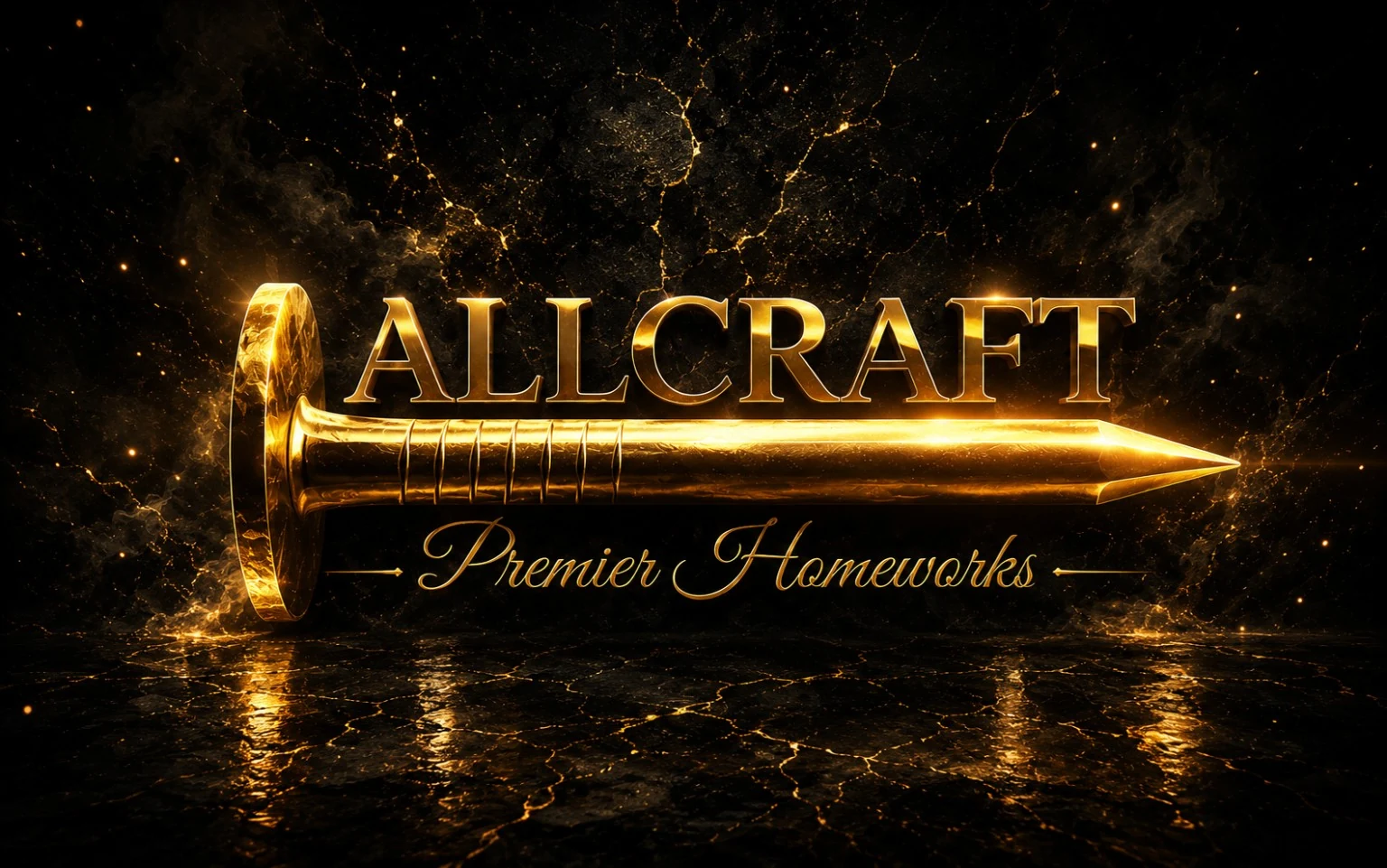 ALLCRAFT Premier Homeworks gold nail logo